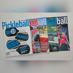 Pickleball Magazine Collection Lot of 5 - Spring Summer Fall 2023 Gear Guides